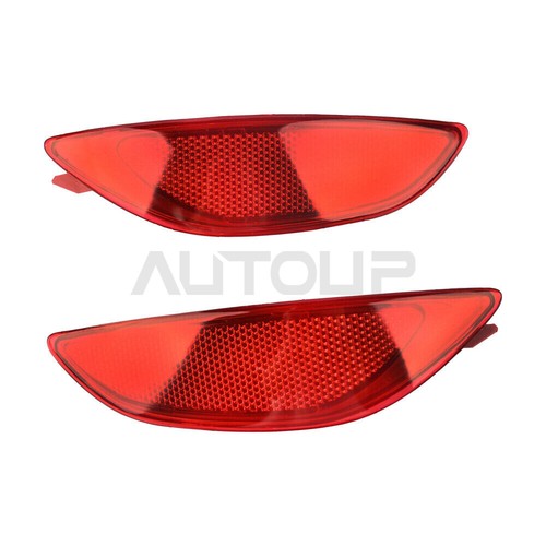 For 2012-17 Hyundai Accent Sedan Red Lens Rear Bumper Lower Reflector Left Right - Picture 2 of 7