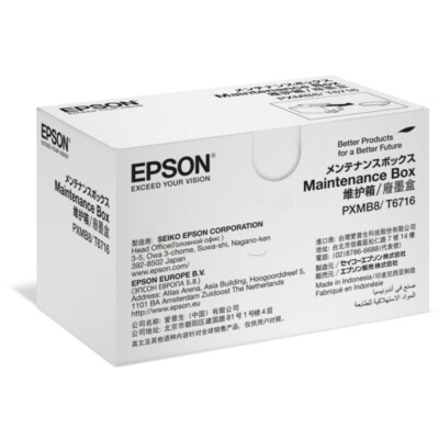 Epson C13T671600 T6716 Resttintenbehälter, 50.000 Seiten 19.9ml für Epson WF