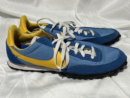 Nike Waffle Racer University Blu Amarillo Battle Yellow CN5449-400 US 10,5 - Foto 5 di 8