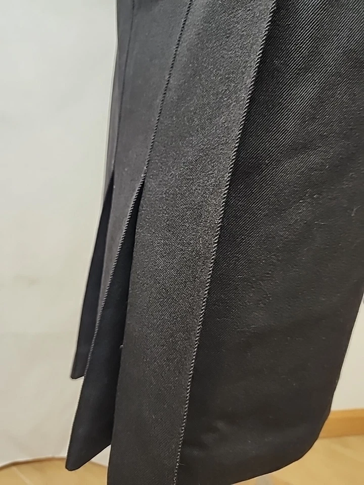 Kors Michael Kors 复古黑色羊毛裹身裙 意大利制造 8 码 — 第 4/4 张图片