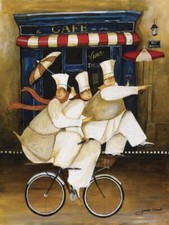 Ceramic Backsplash Tile Mural Chef Cook Kitchen/Bathroom - Tres Amis