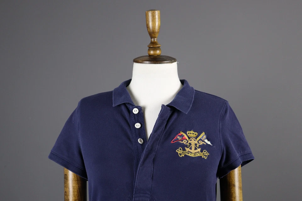 Ralph Lauren Rugby Polo Manga Corta Línea A Bodycon Rodilla Vestido Talla M Foto 2 de 4