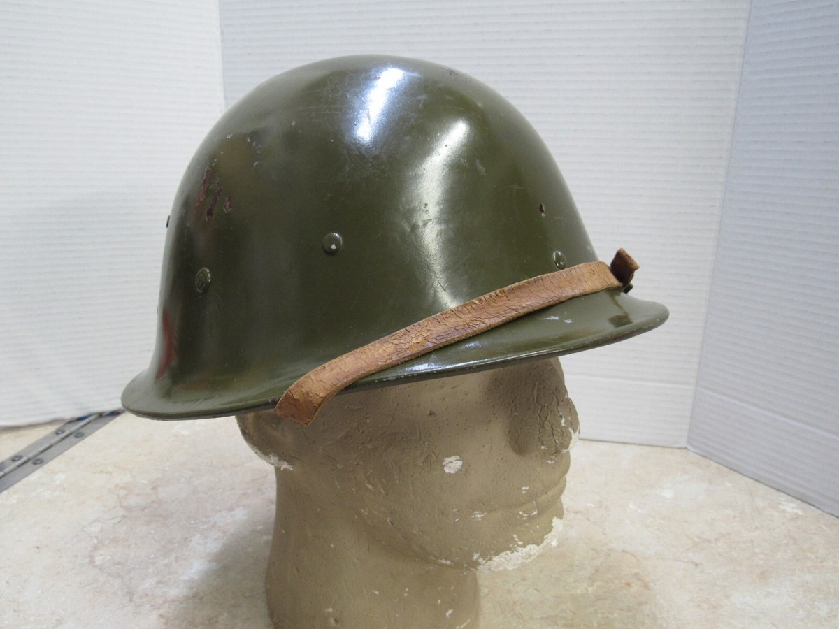 Vintage Chinese PLA Helmet Fiberglass Parade Helmet Cold War 1950s