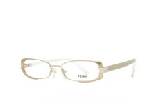 Fendi Eyeglasses Women's F943 714 Gold 49mm Clear Demo Lens NEW