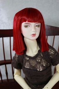 red doll wig