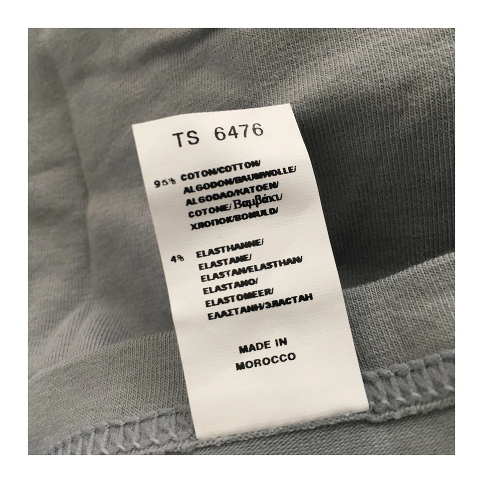 DIM t-shirt uomo bipack grigio/nero 96% cotone 4% elastan — 第 4/4 张图片