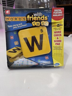 Words With Friends to Go - Take Along & Play Anywhere By Hasbro - Zynga New!