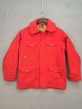 Vintage 50s 60s Woolrich Jacket Mens 40 Hunting Wool Coat Mackinaw Made in USA