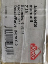 Roto Jalousette ZJA Baureihe 6../8..H 8/11 B678 C-0 Jalousie Rollo