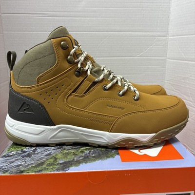 Ozark Trail Mens Size 12 Sport Hiker Shoes Waterproof Hiking Boots Wheat Leather