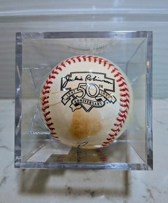1950s Dodgers リッチライン ベースボールJK USA製 Duke Snider Signed Jackie Robinson 50th Anniversary ONL Ball B&J