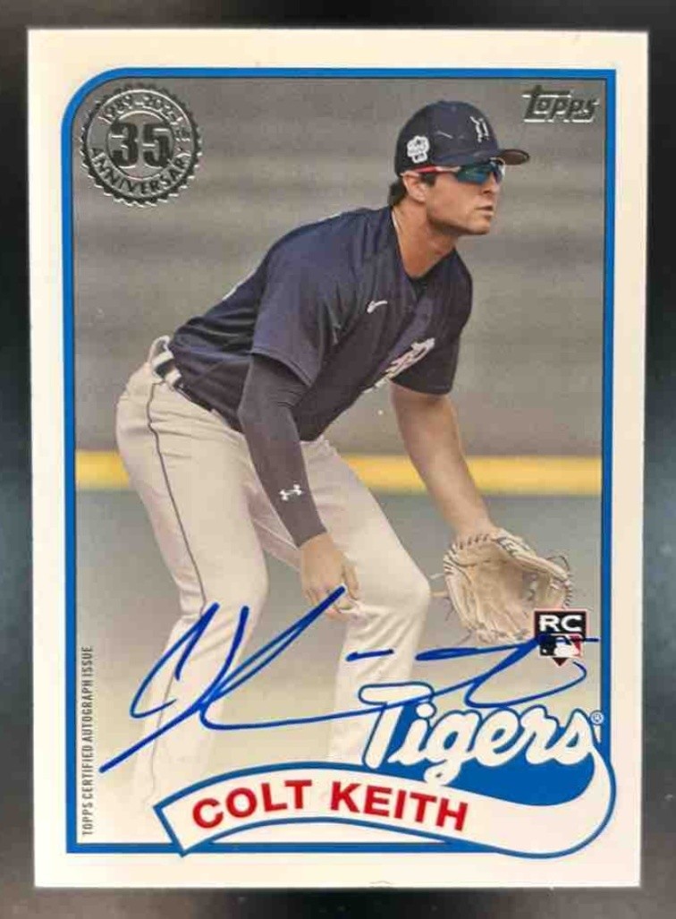 2024 Topps Update Colt Keith 1989 Baseball Auto #89BA-CKE RC Detroit Tigers