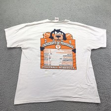 Vintage Tennessee Volunteers Shirt Mens XL White NCAA Football Anvil 2000