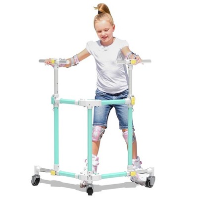 GanFindX Folding Skater Aid for Kids Roller Skating, Aluminum Roller Skate Tr...