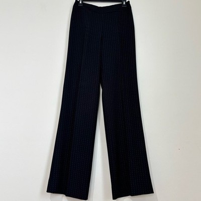 MaxMara Italy Vintage wide leg black pinstripe long formal party pants W29/L34.5