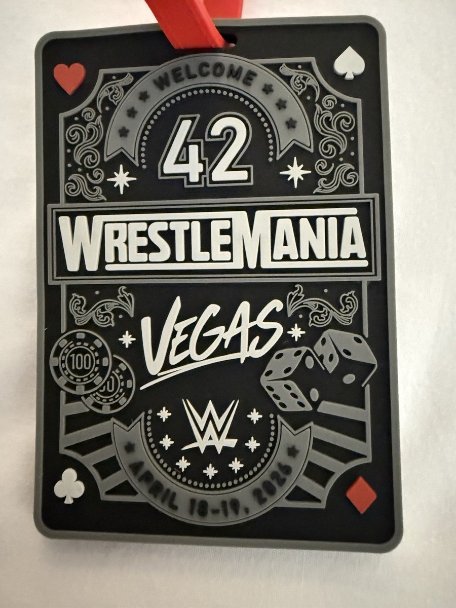 レア未開封2009 日ハム　Champion Tag 2026 WWE WRESTLEMANIA 42 LUGGAGE TAG LAS VEGAS SUPERSTORE | eBay