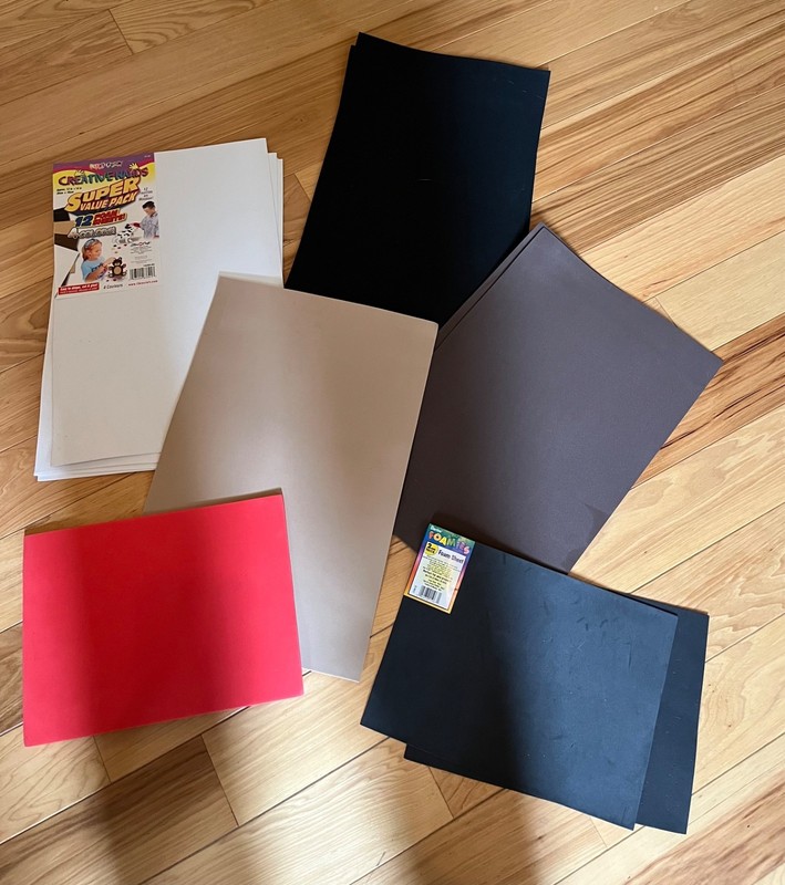 Craft Foam Various Sizes and Colors Mostly Neutrals 
