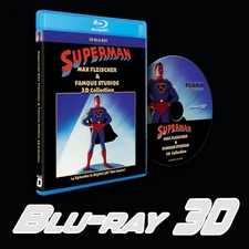 3D Blu-ray Superman Fleischer 3D Collection - 14 episodes - Brand New 3D Blu-ray
