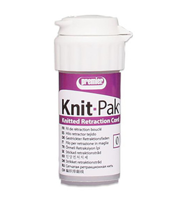 Premier Dental 9007553 Knit-Pak Knitted Plain Retraction Cord 100'' Size #0