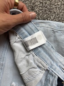 Nuon Slim-Fit Mid-Rise Jeans light blue Denim W32L29 India Made rodeo crop relax