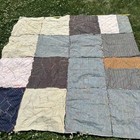 Vintage Handmade Crazy Quilt Patchwork Quilt Top C 1900. 71x71 Inches Cutter — photo 10