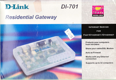 D-Link DI-701 DSL Router Internet Sharing Gateway +NEU+