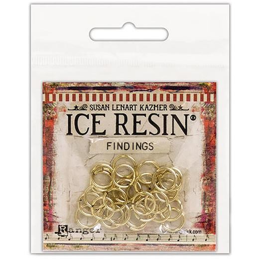 ICE Resin Findings 10mm Jump Rings 30pcs - Antique Bronze