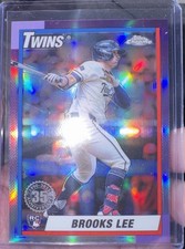 2025 Topps Chrome Logofractor Edition - 1990 Topps Brooks Lee #90CB-20 (RC)