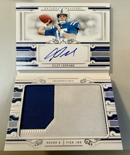 Riley Leonard 2025 National Treasures Booklet RPA Patch Auto RC /99 Colts