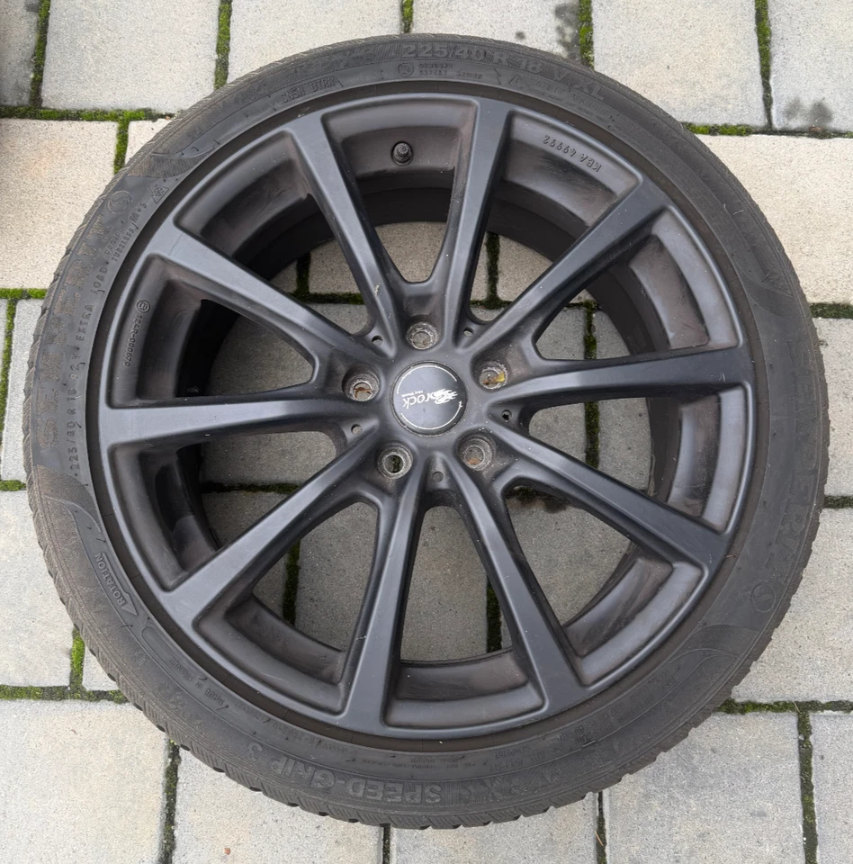 4 Winter Felgen inklusive Reifen Semperiti Brock B32 225 / 40 R18 Mercedes CLA - Bild 4 von 4