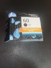 hp 60 black ink cartridge genuine exp jul 2027