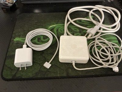 Lot of 2 Genuine Apple Chargers MagSafe & USB-C Untested As-Is No Returns