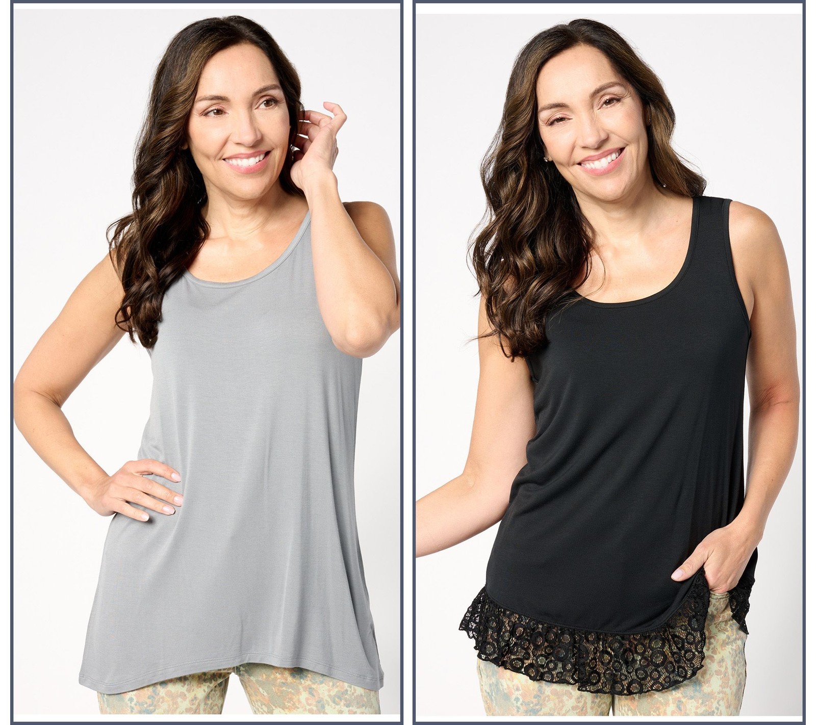 LOGO by Lori Goldstein Women's Top Sz 2XS (XXS) Pack Layering Black A631563