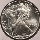 1992 - 1 oz American Silver Eagle Coin - One Troy oz .999 MS Bullion Ships Free