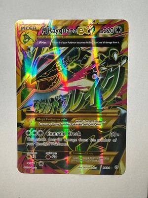 Mega M Rayquaza EX Full Art 98/98 XY Ancient Origins Jumbo Pokemon
