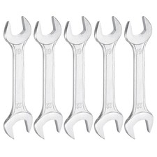 5pcs Double Open End Wrench 19mm x 22mm Metric U-Shaped Spanner