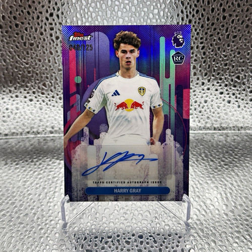 Topps Finest 2025-26 Premier League Harry Gray Leeds United FA-HG RC Auto /125