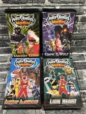 Power Rangers Wild Force Lot of 4 VHS Tape Set Tested Working Bandai 2001