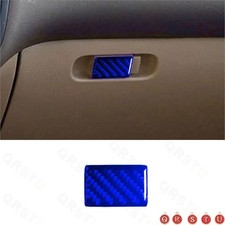 Cubierta de manija interior de fibra de carbono azul para Honda Civic 2003-2005