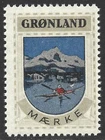 Denmark 1940-42 GRØNLAND Kayak Cinderella Jensen Label related to Greenland
