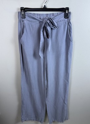 Thread & Supply Pants Flint Blue Gray Tencel High Waist Wide Leg Lounge XS
