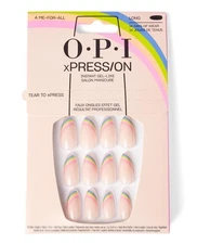O.P.I. xPRESS/ON Instant Gel Like Salon Manicure A-Me-For-All New Sealed Box