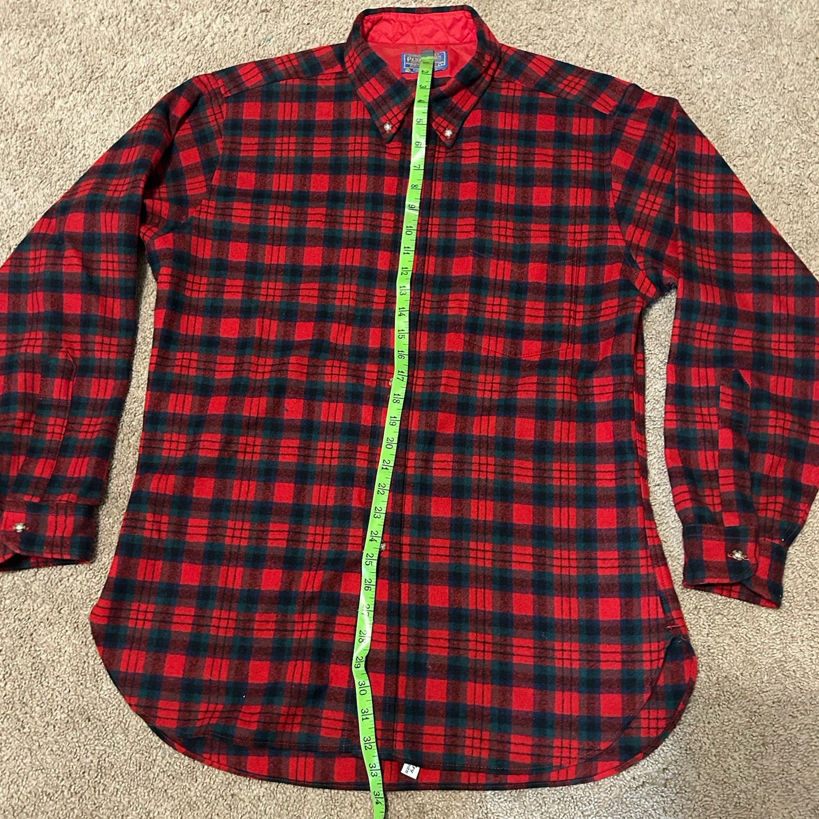 Pendleton Macduff Tartan Wool Button Up Shirt Red… - image 15