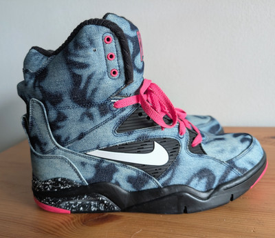 Nike Air Command Force Men's Size 10 Bleached Denim Tie Dye Blue Pink 684715-002