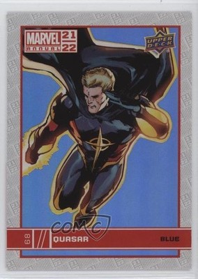 2021-22 Upper Deck Marvel Annual Retail Blue Quasar #68 02l5