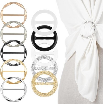 10 Stück t Shirt Clip Schnalle, Schalspangen Damen Metall, Schal Ring Clip 