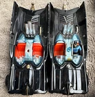 Lot of 2 Vintage Corgi Batman Batmobiles 1 Batman Figure Parts Repair