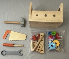 Kids Wooden Tool Cabinet For Ages 3 