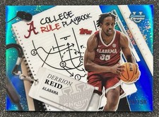 2024-25 Bowman U Chrome Derrion Reid College Rule Playbook Blue /150
