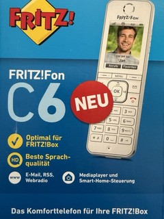AVM FRITZ!Fon C6 Weiß DECT Komforttelefon | Farbdisplay | HD Telefon